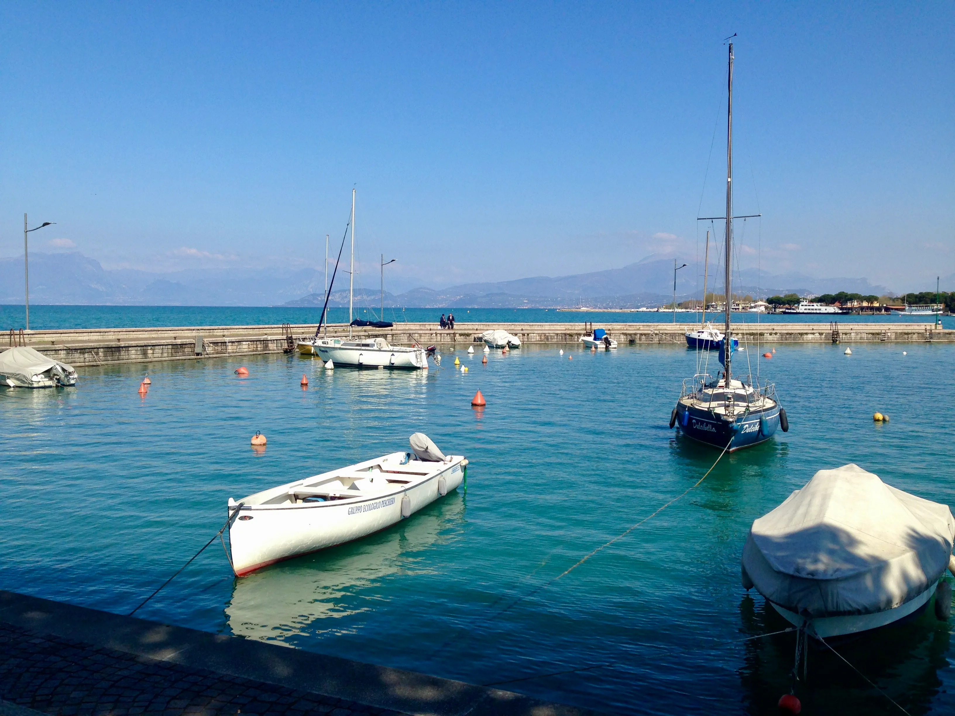 Watching the world go by at Lake Garda